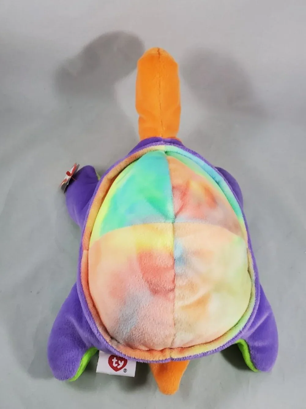 Ty Pillow Pals SNAP the Turtle Plush Tie-Dye Shell Orange Head Vintage 1998